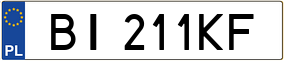 Trailer License Plate